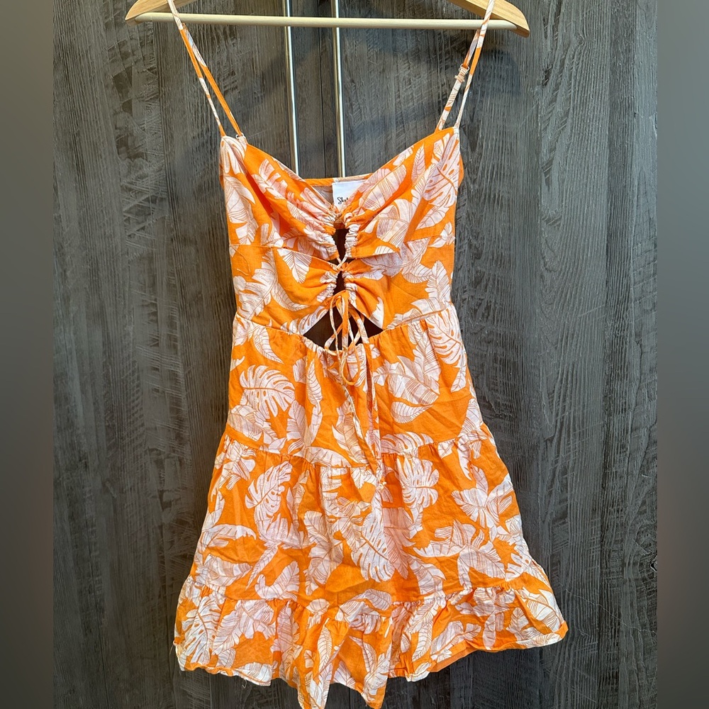 Cute Tropical Mini Dress